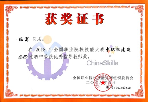 指导教师证书